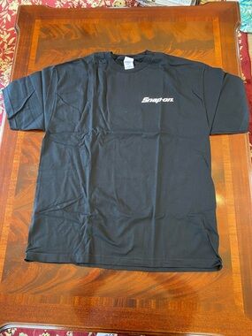 Snap-on Black Short Sleeve Logo Tee